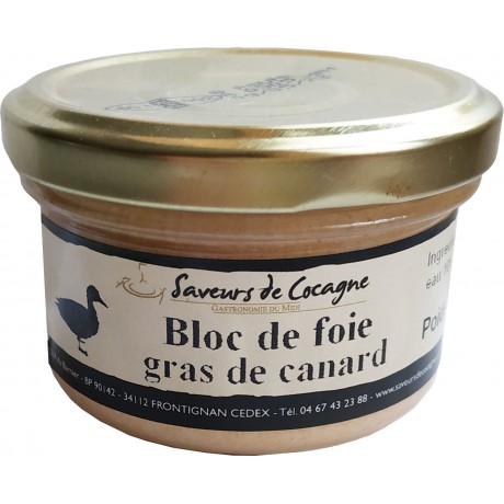 Bloc de foie gras de canard en verrine 80/130g