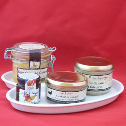 Assiette porcelaine foie gras n°1