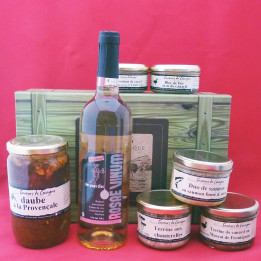 Coffret authentique "Vin de rose"