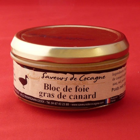 Bloc de foie gras de canard en verrine 130g