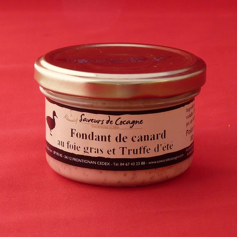 Fondant de canard au foie gras et truffe d'été 80g Fondant de canard au foie gras et truffe d'été 80g