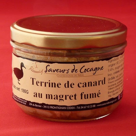 Terrine de canard au magret fumé 180g