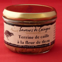 Terrine de caille à la fleur de thym 180g