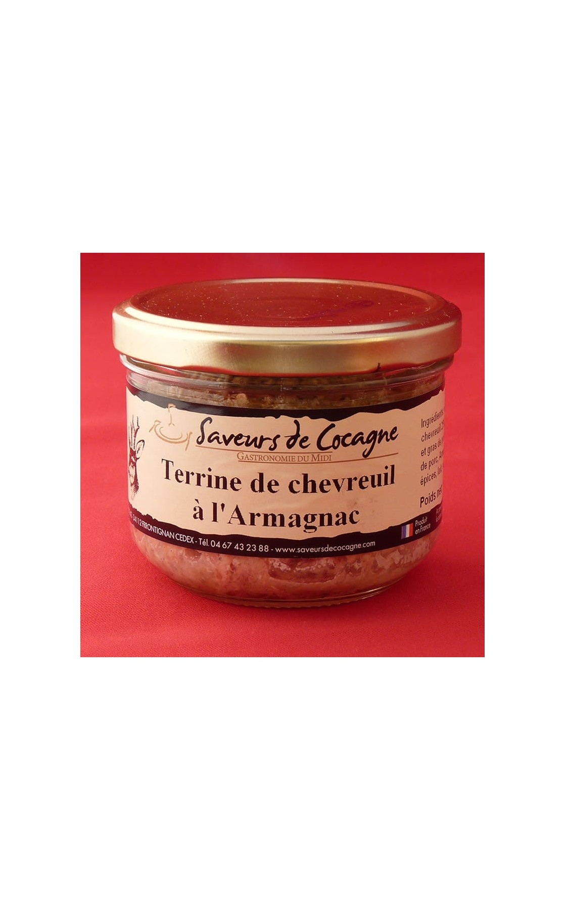 Terrine de chevreuil à l'Armagnac 180g
