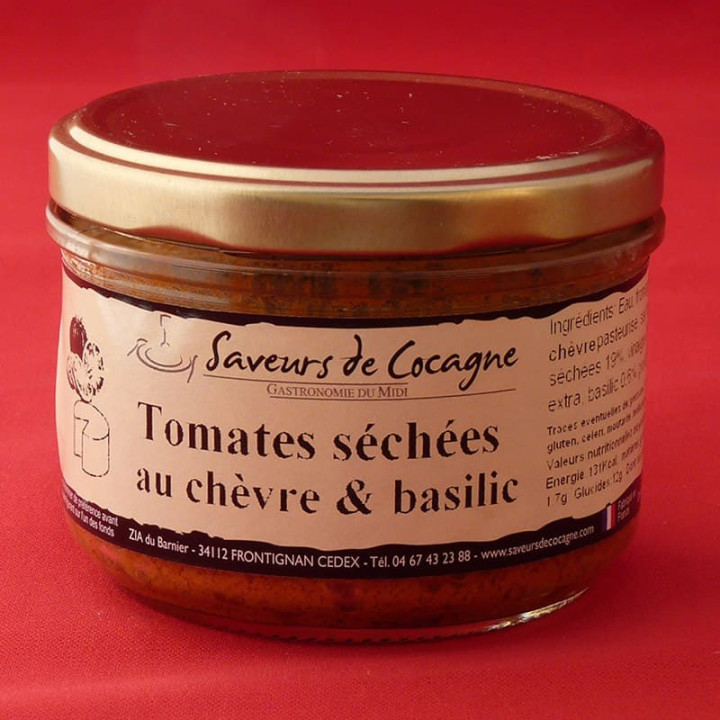 Tomates séchées au chèvre et basilic 180g