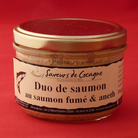 Duo de saumon au saumon fumé et aneth 180g