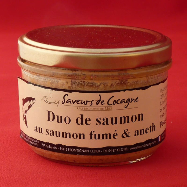 Duo de saumon au saumon fumé et aneth 180g