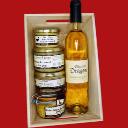 Corbeille voyage gourmand Hydromel et foie gras