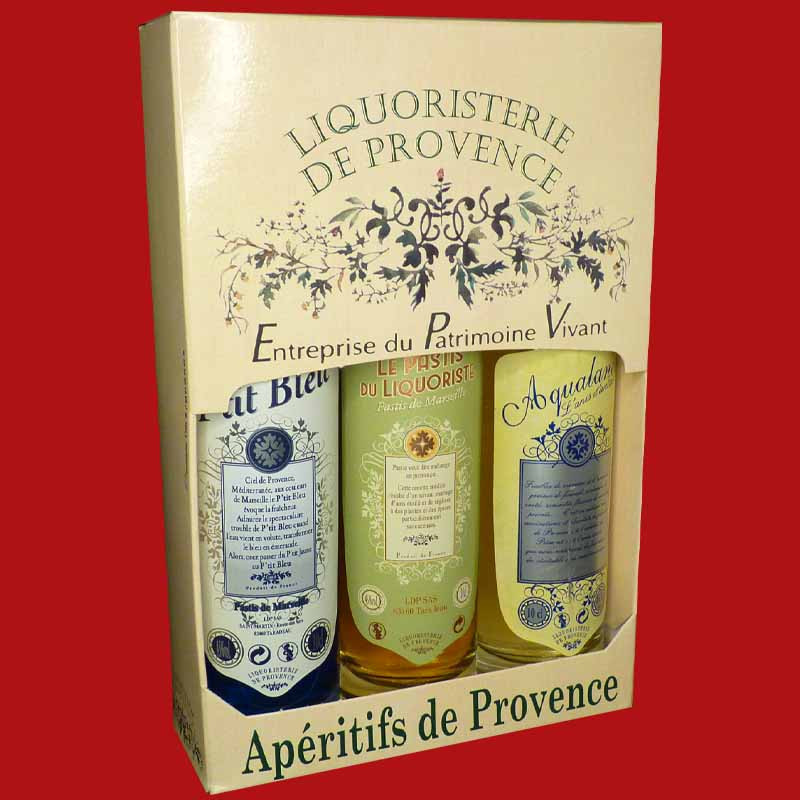 Coffret Anis et Pastis de Provence 3x10cl