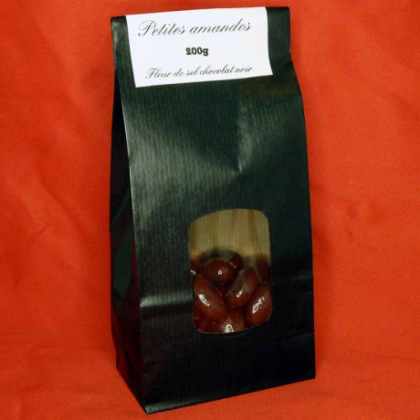 Petites amandes fleur de sel chocolat noir 200g