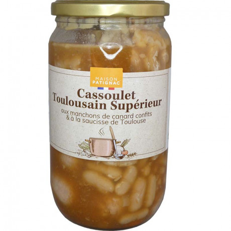 Cassoulet au confit de canard et à la saucisse de Toulouse - 790g