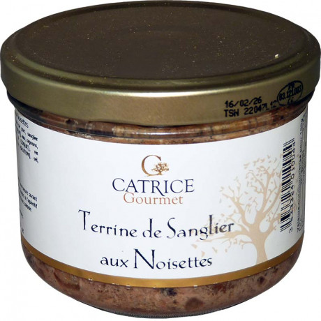 Terrines de sanglier aux noisettes 200g