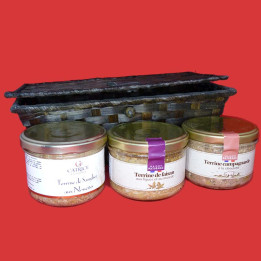 Petit panier bambou 3 terrines