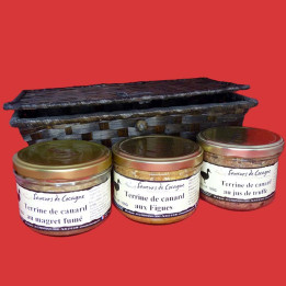 Petit panier bambou canard
