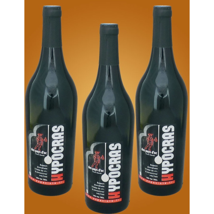 Lot de 3 hypocras rouge