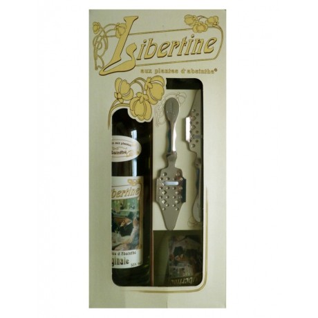 Coffret Libertine Originale 70cl verres et cuillères