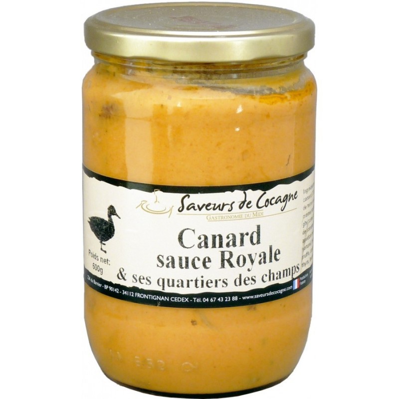 Canard sauce royale et ses quartiers des champs 600g Canard sauce royale et ses quartiers des champs 600g