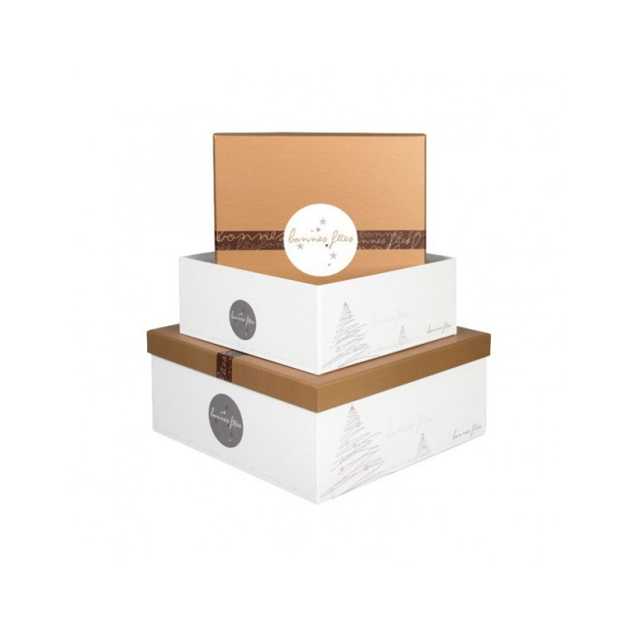 Coffret carré Bonnes Fêtes GM